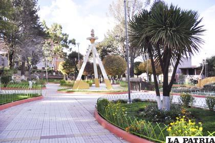 La plaza que lleva el nombre del héroe del Topáter Eduardo Avaroa