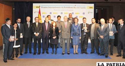 Galardonados recibieron de manos del rey Juan Carlos, los Premios Internacionales de Periodismo Rey de España