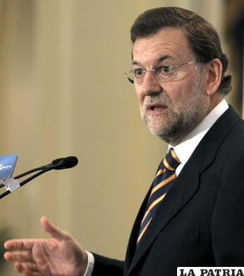 Mariano Rajoy presidente de España se enfrenta a la primera huelga laboral