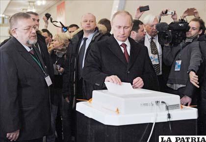 Vladímir Putin, virtual ganador de las elecciones en Rusia