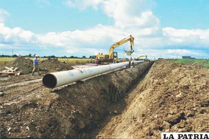 Ducto transportador de hierro denominado “Slurry Pipelines”
