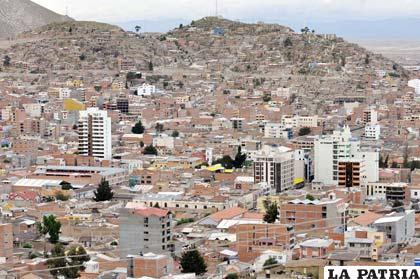 Una panorámica de la ciudad de Oruro