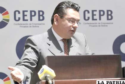 El Presidente de la CEPB, Daniel Sánchez