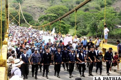 Protesta masiva realizada por los cafeteros de Colombia