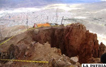 El Cerro Rico de Potosí está en malas condiciones