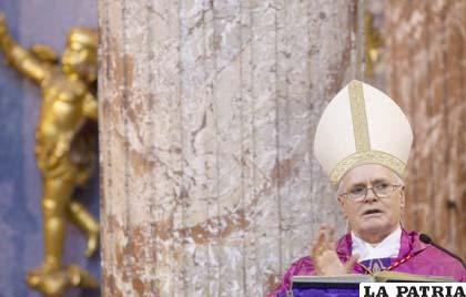 El cardenal brasileño Pedro Odilo Scherer ofició una misa en Roma