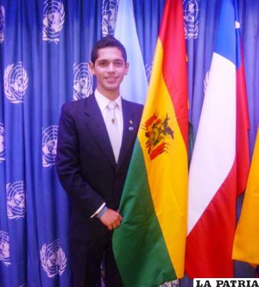 Hasan Andrés López Gonzáles en la V Conferencia Regional de la ONU en México