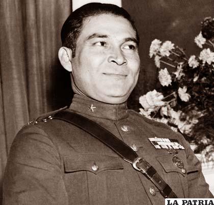El dictador cubano Fulgencio Batista