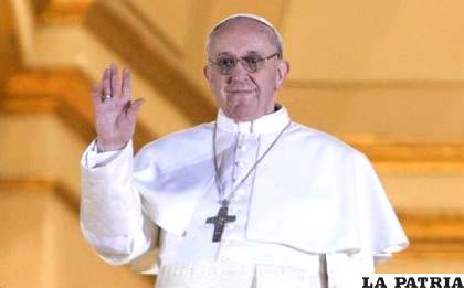 El Papa Francisco el día que fue elegido pontífice