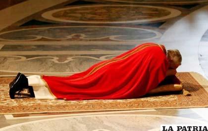 El Papa Francisco en su primera celebración de Semana Santa como Pontífice
