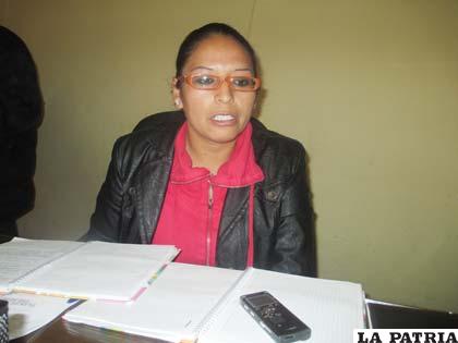 La nueva directora de Migración Oruro, Maritza Huanca