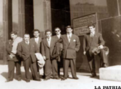 Delegados ferroviarios en un Curso de Sindicalismo Libre 1953