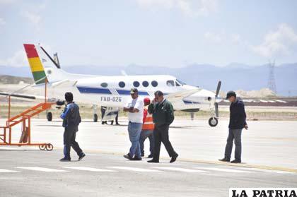 Hubo gran ajetreo en el aeropuerto “Juan Mendoza”