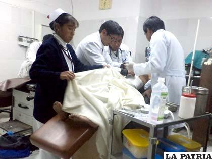 El niño fue atendido en el Hospital General