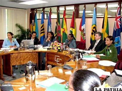 Representantes de los países miembros del Caricom