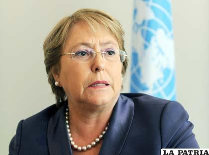 Michelle Bachelet pide diálogo en Venezuela