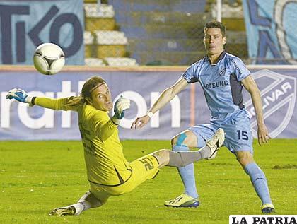 La última vez que jugaron en La Paz, ganó Bolívar 6-1 el 27/11/2013 