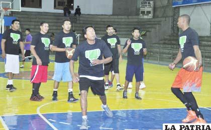 Durante el último entrenamiento de CAN, anoche en el coliseo “Luis Lazzo Quinteros”