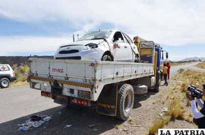 El vehículo protagonista del accidente de tránsito