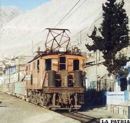 Ferrocarril en Tocopilla, que era de Bolivia
