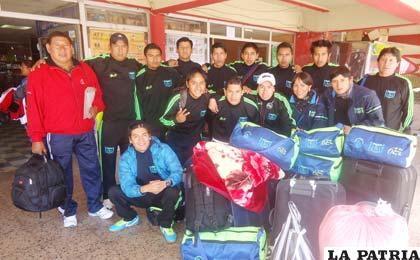 La delegación de Quiroziñhos antes de viajar a Cochabamba