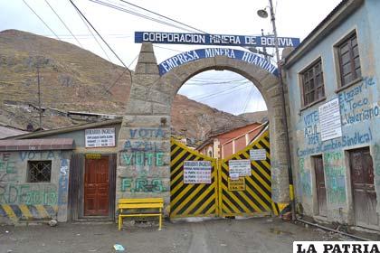 La Corporación Minera de Bolivia (Comibol) tiene su principal centro de operaciones en Huanuni