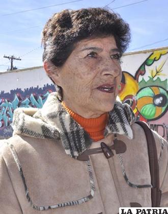 La dirigente Gloria López