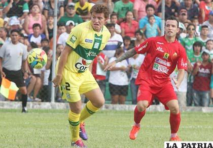 Oriente Petrolero ganó en la ida (2-3) en Montero el 19/01/2014