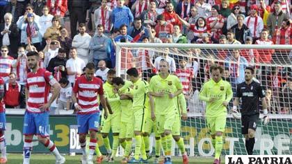Messi fue autor del tercer gol barcelonista