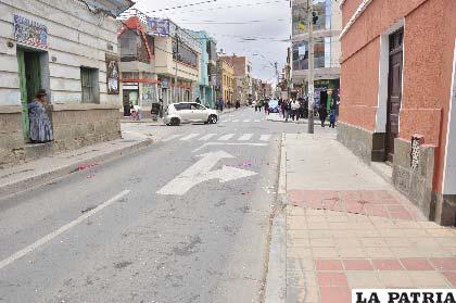 En la calle La Paz no se permitió vender bebidas alcohólicas