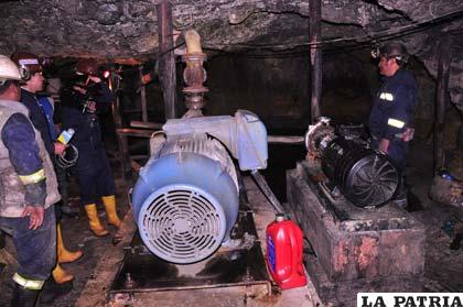 Sistema de bombeo de la mina San José