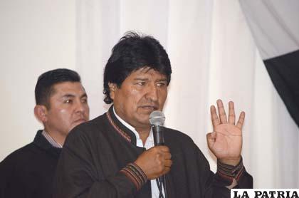 El Presidente Evo Morales en Cochabamba