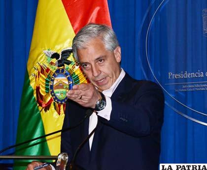El vicepresidente del Estado Plurinacional de Bolivia, Álvaro García Linera