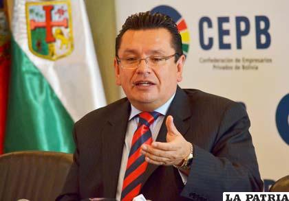 El presidente de la CEPB, Daniel Sánchez pide ser parte de las reuniones sobre incremento salarial