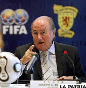 Joseph Blatter, presidente de la FIFA