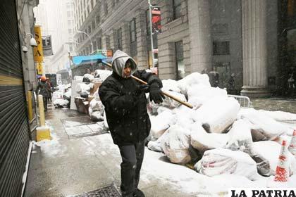 Temporal de frío y nieve en Nueva York