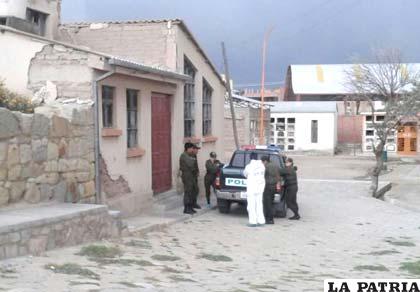 El cadáver fue depositado en la morgue del cementerio