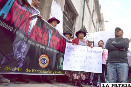 Familiares piden justicia para Nélida García