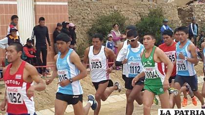 Durante la competencia que se verificó en Llallagua el fin de semana