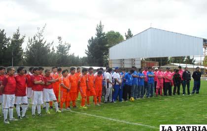 Durante el acto de inauguración del campeonato