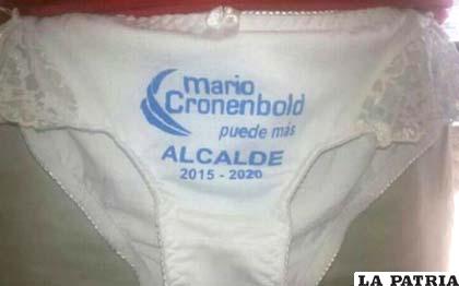 Calzones repartidos en campaña electoral del MAS