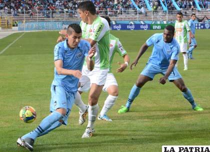 Bolívar ganó en la ida 2-1 en La Paz el 25/01/2014