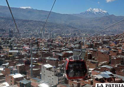 Vista panorámica de la ciudad de La Paz