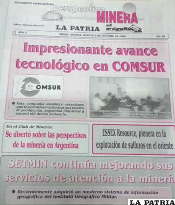 Edición de Perspectiva Minera de 1998