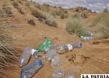 Mucha contaminación en arenales de Cochiraya