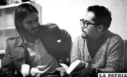 Alfonso Gumucio y Renato Prada en Lovaina, 1972