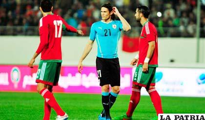 Edinson Cavani fue autor del único gol del partido