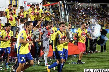 El festejo de los jugadores de Universidad de Concepción