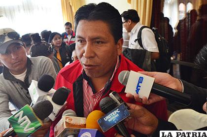 Gonzalo Choque Huanca dice que no es tiempo de hablar de candidaturas