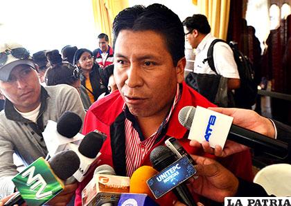 Gonzalo Choque Huanca, presidente de la Brigada Parlamentaria de Oruro /Archivo